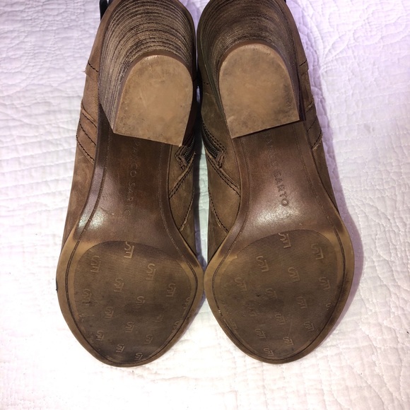 FRANCO SARTO Dotty Ankle Boots Tan Leather Sz 9 - Picture 10 of 14